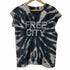 フリーシティ FREE CITY フリーシティ FREE CITY ロゴプリントタイダイスウェットTシャツ 半袖 1 紺 ネイビー グレー /MY ■OS ■SH メンズ メンズ JPN:1