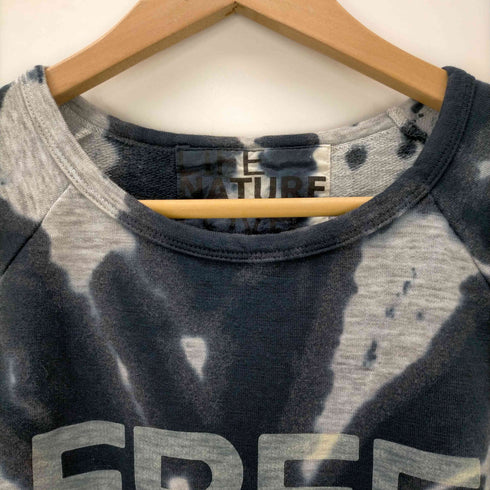フリーシティ FREE CITY フリーシティ FREE CITY ロゴプリントタイダイスウェットTシャツ 半袖 1 紺 ネイビー グレー /MY ■OS ■SH メンズ メンズ JPN:1