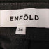 エンフォルド ENFOLD エンフォルド ENFOLD ダブルクロスワイドクロップドトラウザーパンツ ストレート ストレッチ 36 黒 ブラック /ES ■OS レディース レディース JPN:36