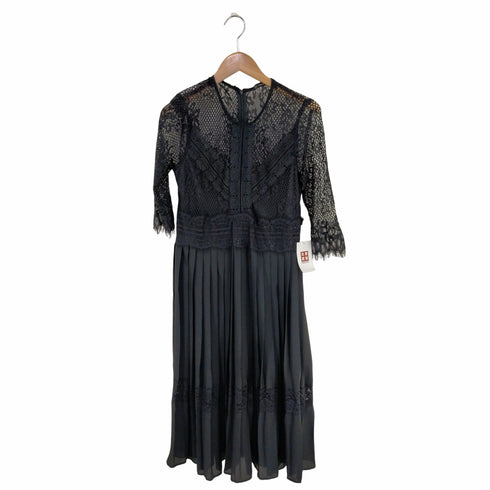 ザラ ZARA レース プリーツ ワンピース レディース import:S