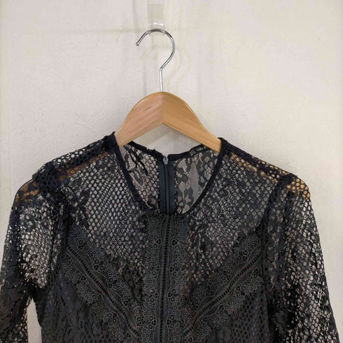 ザラ ZARA レース プリーツ ワンピース レディース import:S
