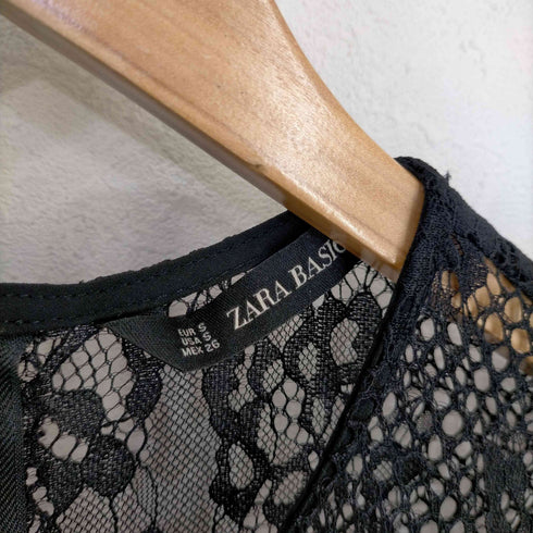 ザラ ZARA レース プリーツ ワンピース レディース import:S