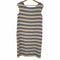 マックスマーラウィークエンド MAX MARA WEEKEND マックスマーラ MAX MARA WEEKEND ワンピース ノースリーブ ストレート ミニ ボーダー ラウンドネック バックV 42 ベージュ 紺 ネイビー /AA ■OS ■SH レディース レディース EUR:42