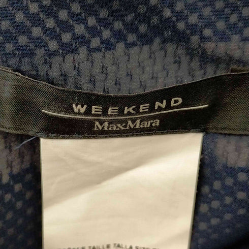マックスマーラウィークエンド MAX MARA WEEKEND マックスマーラ MAX MARA WEEKEND ワンピース ノースリーブ ストレート ミニ ボーダー ラウンドネック バックV 42 ベージュ 紺 ネイビー /AA ■OS ■SH レディース レディース EUR:42