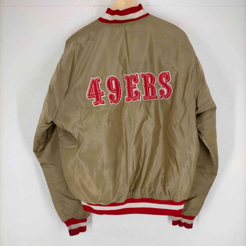 エヌエフエル プロライン バイ スターター NFL PROLINE by STARTER 80s MADE IN USA フットボールチーム 49ers スタジャン メンズ JPN:XL
