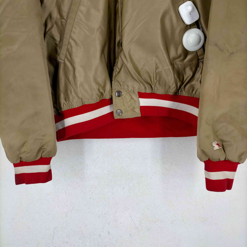 エヌエフエル プロライン バイ スターター NFL PROLINE by STARTER 80s MADE IN USA フットボールチーム 49ers スタジャン メンズ JPN:XL