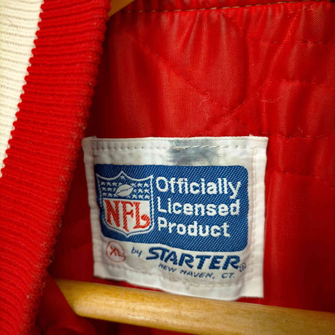 エヌエフエル プロライン バイ スターター NFL PROLINE by STARTER 80s MADE IN USA フットボールチーム 49ers スタジャン メンズ JPN:XL