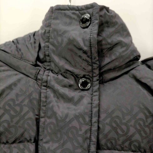 バーバリーロンドンイングランド BURBERRY LONDON ENGLAND バーバリー ロンドン BURBERRY LONDON ENGLAND TB モノグラム ナイロン ダウンコート 中綿コート アウター XXS 黒 ブラック /DF ■OS ■SH レディース レディース XXS