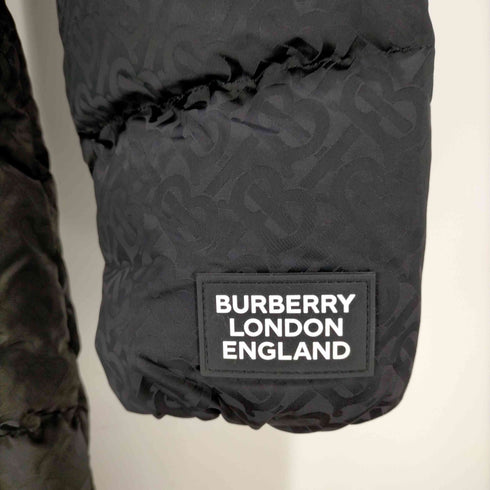 バーバリーロンドンイングランド BURBERRY LONDON ENGLAND バーバリー ロンドン BURBERRY LONDON ENGLAND TB モノグラム ナイロン ダウンコート 中綿コート アウター XXS 黒 ブラック /DF ■OS ■SH レディース レディース XXS
