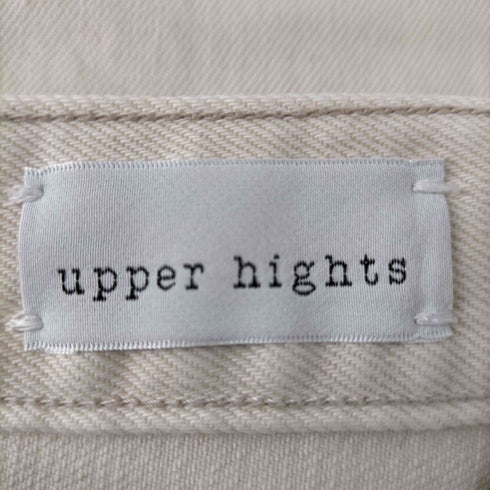 アッパーハイツ upper hights アッパーハイツ upper hights HE NINETYS テーパードデニムパンツ ジーンズ ダメージ加工 21 アイボリー 861336 /DF ■OS レディース レディース 21