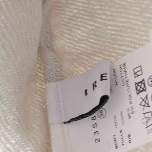 アイレネ IRENE Tulle Hoodi チュールスリットパーカー レディース 36
