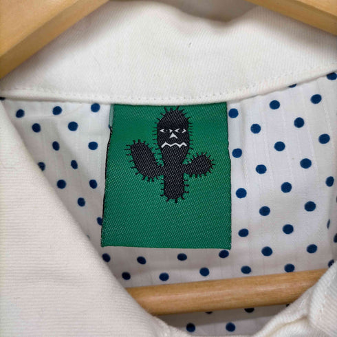 BlackCactus 裏地ドットボタン刺繍ジャケット メンズ