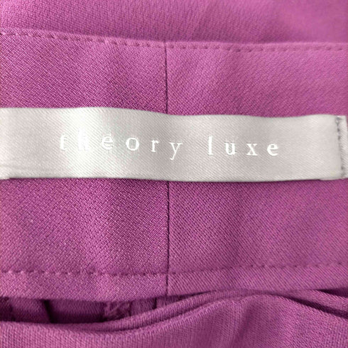 セオリーリュクス theory luxe セオリーリュクス theory luxe 22SS Row Crepe Malen St パンツ タック テーパード センタープレス 034 紫 パープル /HS ■OS レディース レディース JPN:34