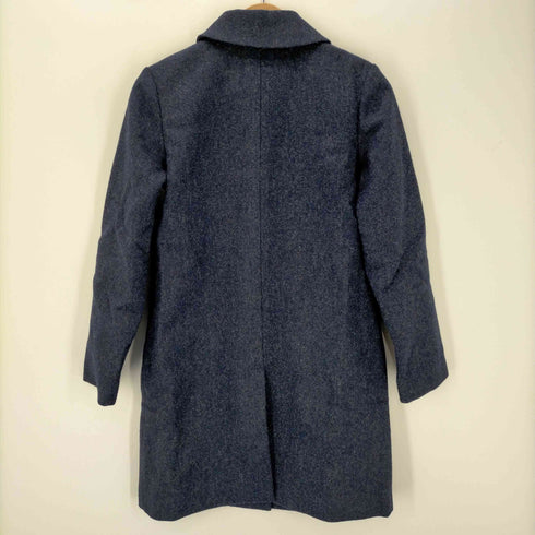 アーペーセー A.P.C. アーペーセー A.P.C. MOON生地 ウール ステンカラーコート アウター ミドル丈 総裏地 34 青 ブルー /CM ■OS レディース レディース JPN:34