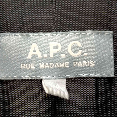 アーペーセー A.P.C. アーペーセー A.P.C. MOON生地 ウール ステンカラーコート アウター ミドル丈 総裏地 34 青 ブルー /CM ■OS レディース レディース JPN:34