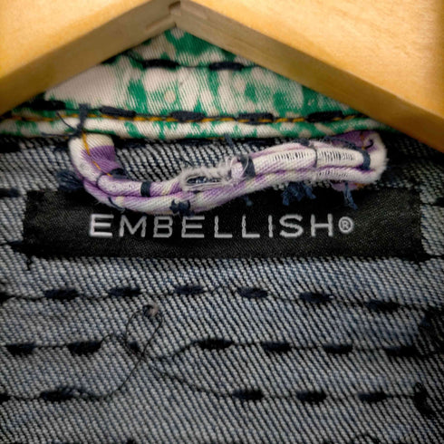 EMBELLISH ペイズリー柄 ツギハギデニムジャケット メンズ JPN:S