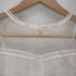 アメリヴィンテージ Ameri VINTAGE アメリヴィンテージ Ameri VINTAGE NOBLE LACE MIX TOP レーストップス ブラウス プルオーバー 長袖 シアー チューブトップ付き 白 ホワイト /ES ■OS レディース レディース