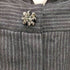 ドルチェアンドガッバーナ DOLCE&GABBANA ドルチェ&ガッバーナ ドルガバ DOLCE&GABBANA ビジュー装飾 ストライプ パンツ テーパード センタープレス 36 黒 グレー /AA ■OS レディース レディース EUR:36