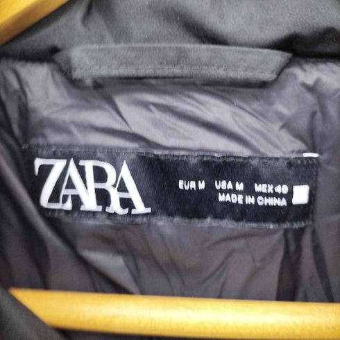 ザラ ZARA PUFF JACKET 中綿 ジップアップ ジャケット メンズ import:M