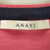 アナイ ANAYI アナイ ANAYI 22SS シルクコットン天竺クルーネック配色 プルオーバー ニット カットソー 半袖 36 ピンク /MF ■OS レディース レディース JPN:36