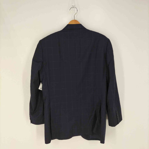 エルメネジルドゼニア ERMENEGILDO ZEGNA チェック シングルブレスト 3B ウールテーラードジャケット メンズ