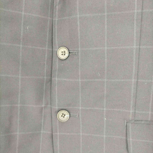 エルメネジルドゼニア ERMENEGILDO ZEGNA チェック シングルブレスト 3B ウールテーラードジャケット メンズ