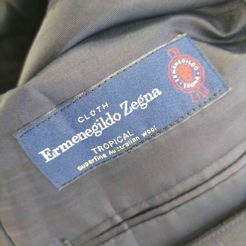 エルメネジルドゼニア ERMENEGILDO ZEGNA チェック シングルブレスト 3B ウールテーラードジャケット メンズ