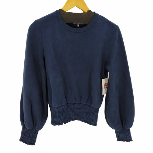 リーバイス Levis メイドアンドクラフテッド made&crafted カットソー スウェット 長袖 プルオーバー ギャザー 裏起毛 クルーネック レディース JPN:XS