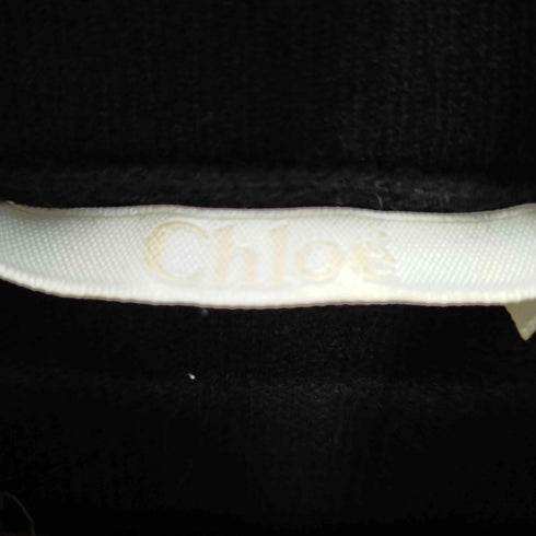 クロエ Chloe ニット カットソー リブ ハイネック カシミヤ 長袖 レディース import:XS