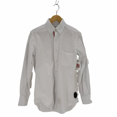 トムブラウン THOM BROWNE USA製 トリコロール グログランテープ オックスフォード ボタンダウンシャツ メンズ JPN:1