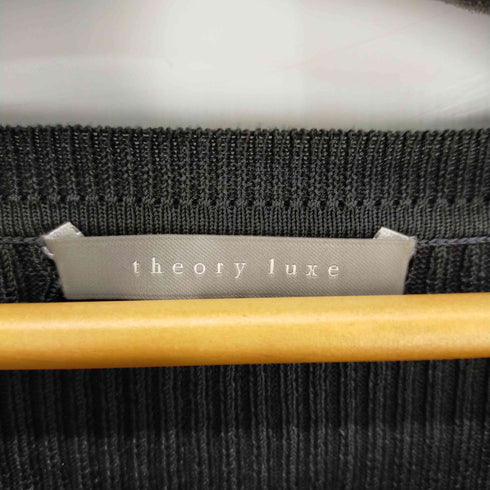 セオリーリュクス theory luxe 22SS Chiaro Estate アシンメトリードレス ワンピース リブニット ロング 長袖 レディース JPN:38