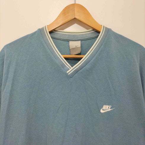 ナイキ NIKE 00s ワンポイントロゴVネックTシャツ メンズ import:L