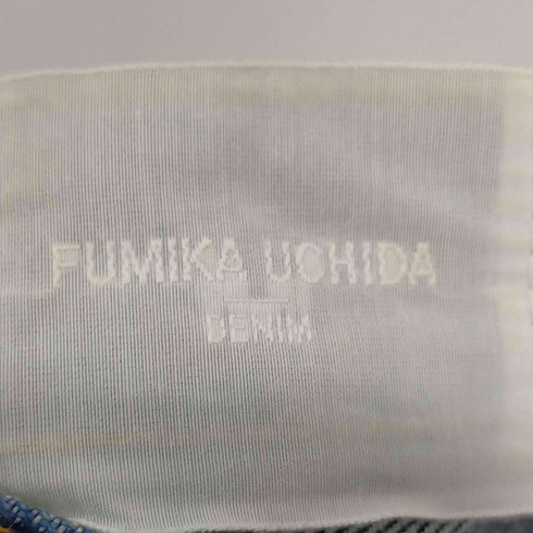 フミカウチダ FUMIKA UCHIDA Made by KAPITAL カットオフデニムパンツ ジーンズ テーパード ジッパーフライ レディース 24