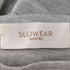 スローウェア SLOW WEAR スローウェア SLOW WEAR ストライプワイドパンツ リネン 42 グレー 白 ホワイト /AA ■OS レディース レディース FR:42-44