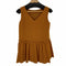 フォクシーニューヨーク FOXEY NEW YORK Back Tuck Blouse ブラウス チュニック プルオーバー ノースリーブ ギャザー Vネック レディース JPN:40
