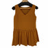 フォクシーニューヨーク FOXEY NEW YORK Back Tuck Blouse ブラウス チュニック プルオーバー ノースリーブ ギャザー Vネック レディース JPN:40