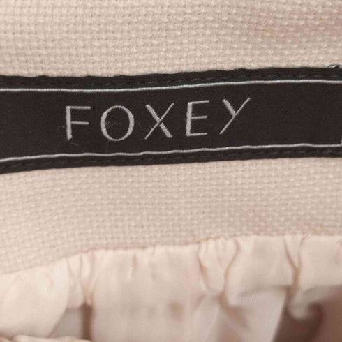 フォクシー FOXEY ピオニー フリンジ フレアスカート レディース 38