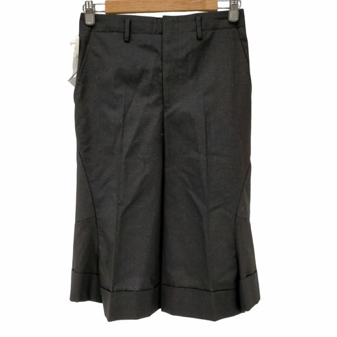 ジュンヤワタナベコムデギャルソンマン JUNYA WATANABE COMME des GARCONS MAN ジュンヤワタナベ JUNYA WATANABE コムデギャルソン COMMEdeGARCONS AD2007 ペプラム変形スカート ロング フレア タック ウール混 SS 黒 ブラック /DO ■OS レディース レディース SS