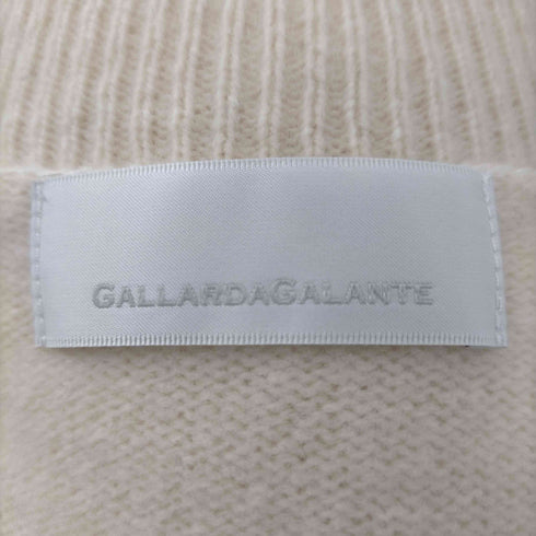 ガリャルダガランテ GALLARDAGALANTE ガリャルダガランテ 21AW eclat premiumコラボアイテム Vネックウールカシミヤニット セーター 長袖 F 白 ホワイト /NR ■OS レディース レディース FREE