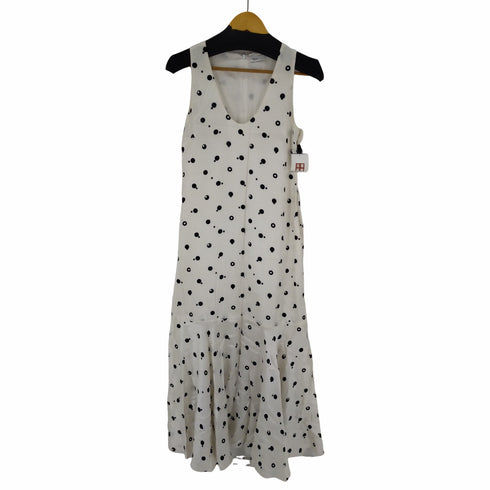 ロゼッタゲッティ ROSETTA GETTY 20SS bauhaus dot printed シルク ロングワンピース ノースリーブ ドット 水玉 レディース JPN:0