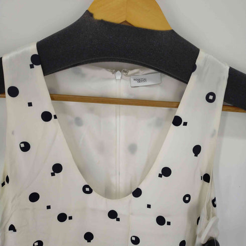 ロゼッタゲッティ ROSETTA GETTY 20SS bauhaus dot printed シルク ロングワンピース ノースリーブ ドット 水玉 レディース JPN:0