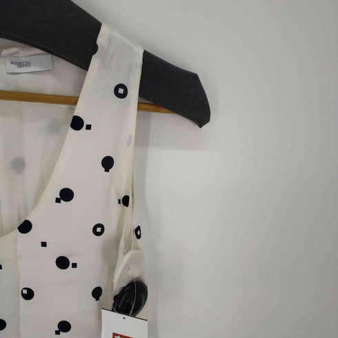 ロゼッタゲッティ ROSETTA GETTY 20SS bauhaus dot printed シルク ロングワンピース ノースリーブ ドット 水玉 レディース JPN:0