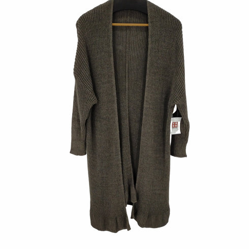 ミューズデドゥーズィエム クラス MUSE de Deuxieme Classe Lily Linen ロングカーディガン ニット 長袖 ノーボタン レディース ONE SIZE