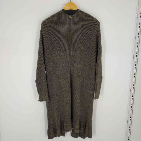ミューズデドゥーズィエム クラス MUSE de Deuxieme Classe Lily Linen ロングカーディガン ニット 長袖 ノーボタン レディース ONE SIZE