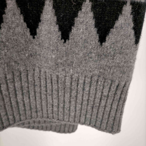 サカイ Sacai サカイ sacai ブランケット ひざ掛け ニット ネイティブ柄 グレー 14-00666M /YO9 ■SH メンズ レディース レディース 14