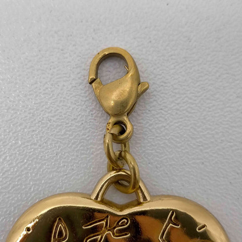 イヴサンローラン Yves Saint Laurent イヴサンローラン YVES SAINT LAURENT ヴィンテージ ハートチャーム ゴールド色 オレンジ /MF ■OS レディース レディース