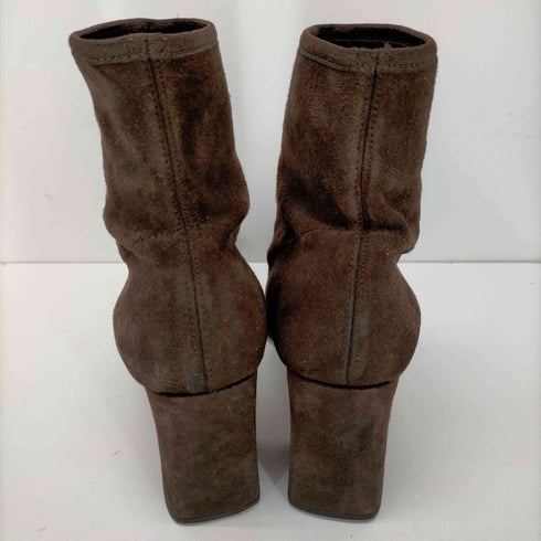 ジルサンダー JIL SANDER ジルサンダー JIL SANDER ブーツ ショート ハイヒール スクエアトゥ スエード 35 22cm ダークブラウン /YO10 レディース レディース JPN:22