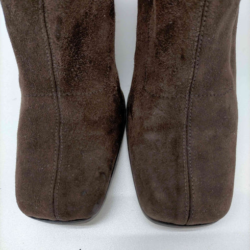 ジルサンダー JIL SANDER ジルサンダー JIL SANDER ブーツ ショート ハイヒール スクエアトゥ スエード 35 22cm ダークブラウン /YO10 レディース レディース JPN:22