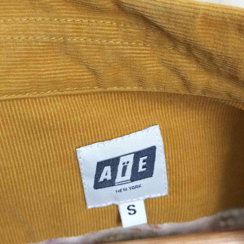 エーアイイー AiE 別注 パターン切替 コーデュロイ オープンカラー コーチジャケット メンズ JPN:S