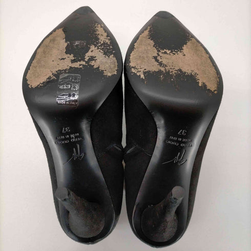 ジュゼッペザノッティデザイン GIUSEPPE ZANOTTI DESIGN ジュゼッペザノッティデザイン GIUSEPPE ZANOTTI DESIGN ブーティ ショートブーツ スエード 37 24cm 黒 ブラック ■SH /AK3 レディース レディース JPN:24